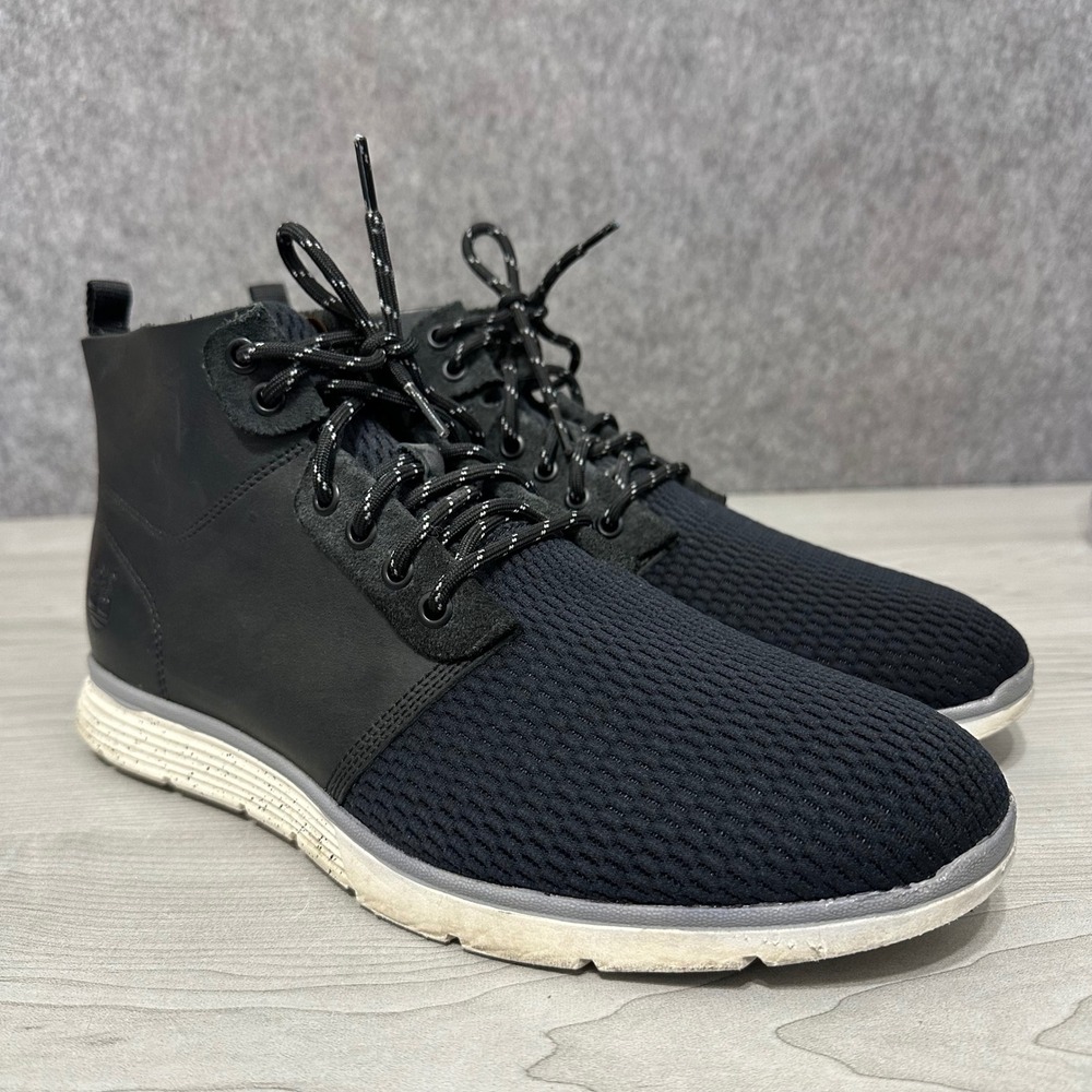 Timberland Killington Chukka Mens 11 Black Mesh Leather Boots A15B8 Sneaker Boot